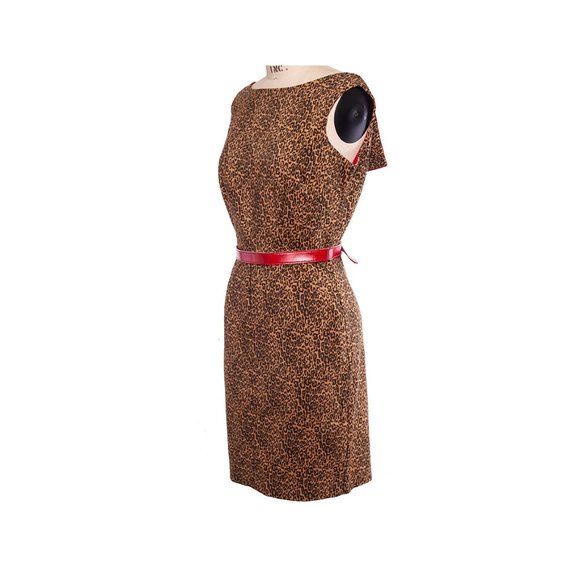 Bettie Page by Tatyana Leopard Pinup Wiggle Dress - Picture 4 of 11